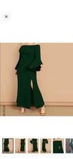 Xl Size SHEIN Women’s Off Shoulder Dress Color Green Brand New