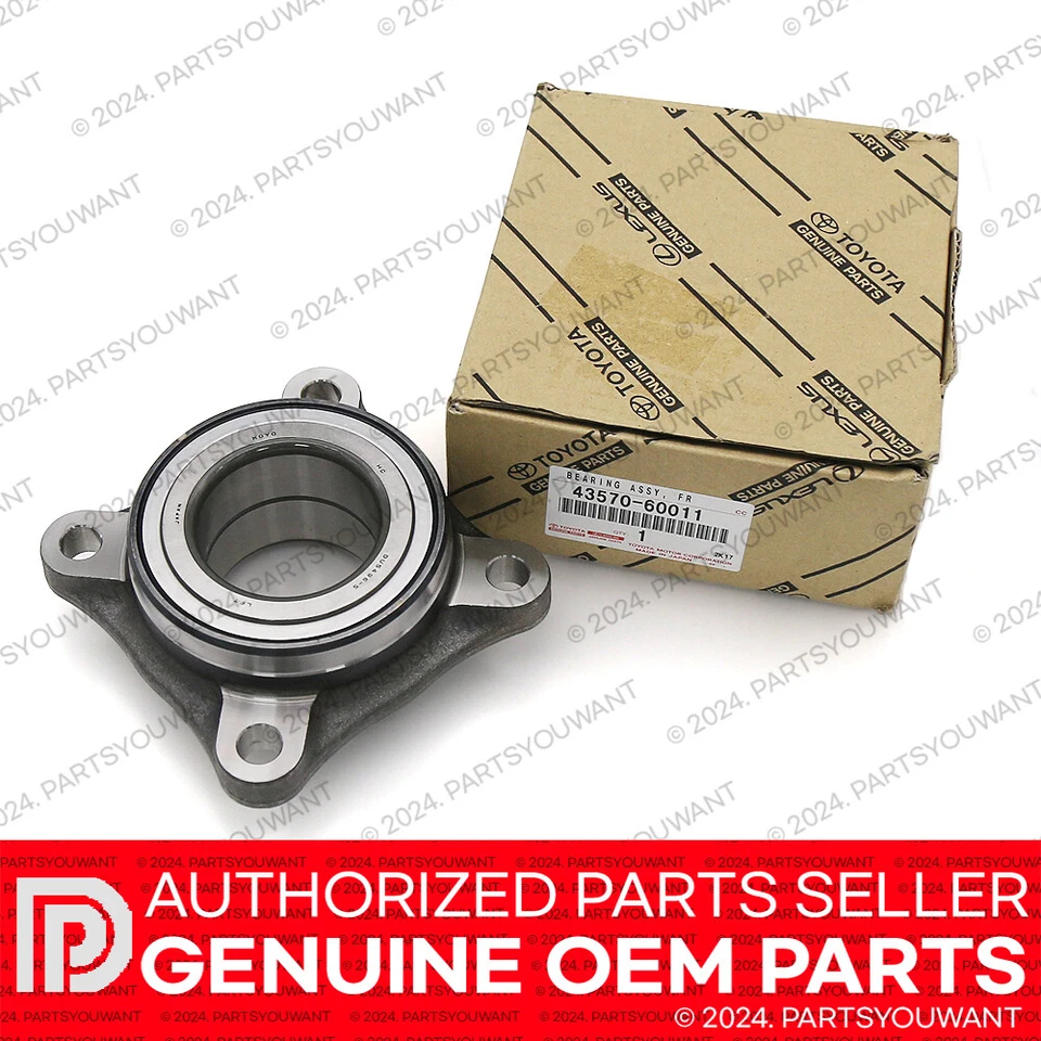 GENUINE Toyota 4Runner FJ Cruiser Lexus OEM 4X4 Front Axle Wheel Hub Bearing SET Foto 3 de 4