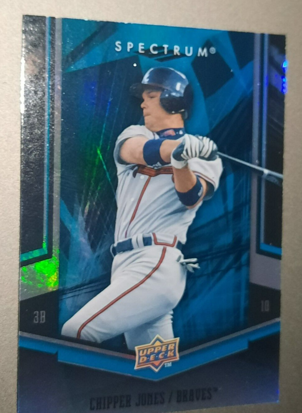 CHIPPER JONES-FOIL-2008 UPPER DECK SPECTRUM ⚾️ BASEBALL CARD-ATLANTA ...