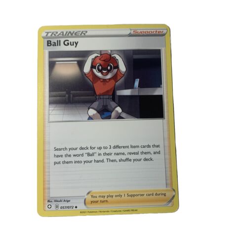Pokémon TCG Ball Guy Shining Fates 057/072 Regular Uncommon - Afbeelding 1 van 2