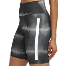 Nike Womens One Luxe Dri-Fit 7" Tights Bike Shorts Black White NWT Athletic XS