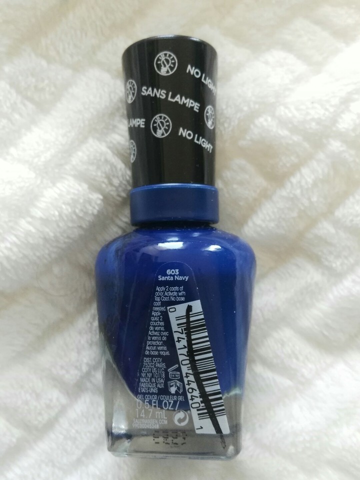 Sally Hansen Miracle Gel Nagellack – Santa Navy, Langanhaltender Glanz Ohne UV-Lampe