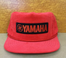 Vintage Yamaha Corduroy Adjustable Snapback Hat Cap with Rope NOS