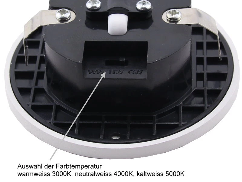 Wandeinbauleuchte LED CCT weiss 2,5W 230V Treppenlicht Einbau in Schalterdose - Bild 3 von 4