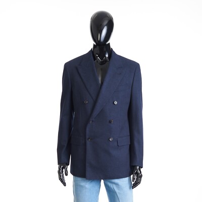 LORO PIANA 3950$ Milano Double Breasted Jacket - Cotton, Cashmere LORO PIANA 3950$ Milano Double Breasted Jacket - Cotton, Cashmere