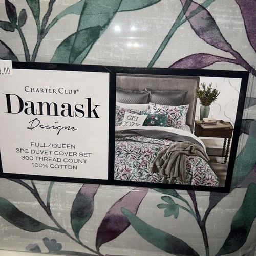 CHARTER CLUB DAMASK ;Duvet Cover Or 3 Pc Cover Set, You Pick - Picture 8 of 14