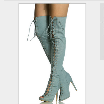 thigh boots open toe