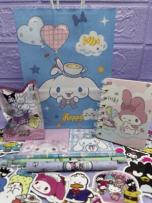 SANRIO Notizbuch Schreibwaren Geschenktüte My Melody Blind Gummi Textmarker Aufkleber