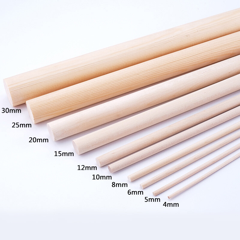 50 Bastoncini Quadrati In Legno Di Pino – 3/16 X 12 Pollici, Lisci, Grezzi, Per Modellismo E Fai Da Te - 3