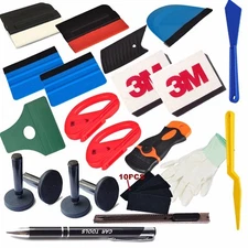 Car Wrapping Installation Tools Kit Vinyl Wrap Bag Squeegee Razor Glove Magnets