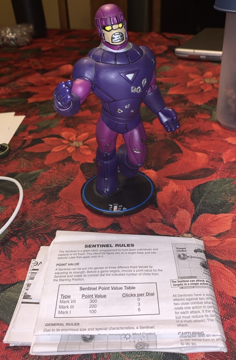 2002 Marvel Heroclix Infinity Challenge Figure Sentinel S01 W