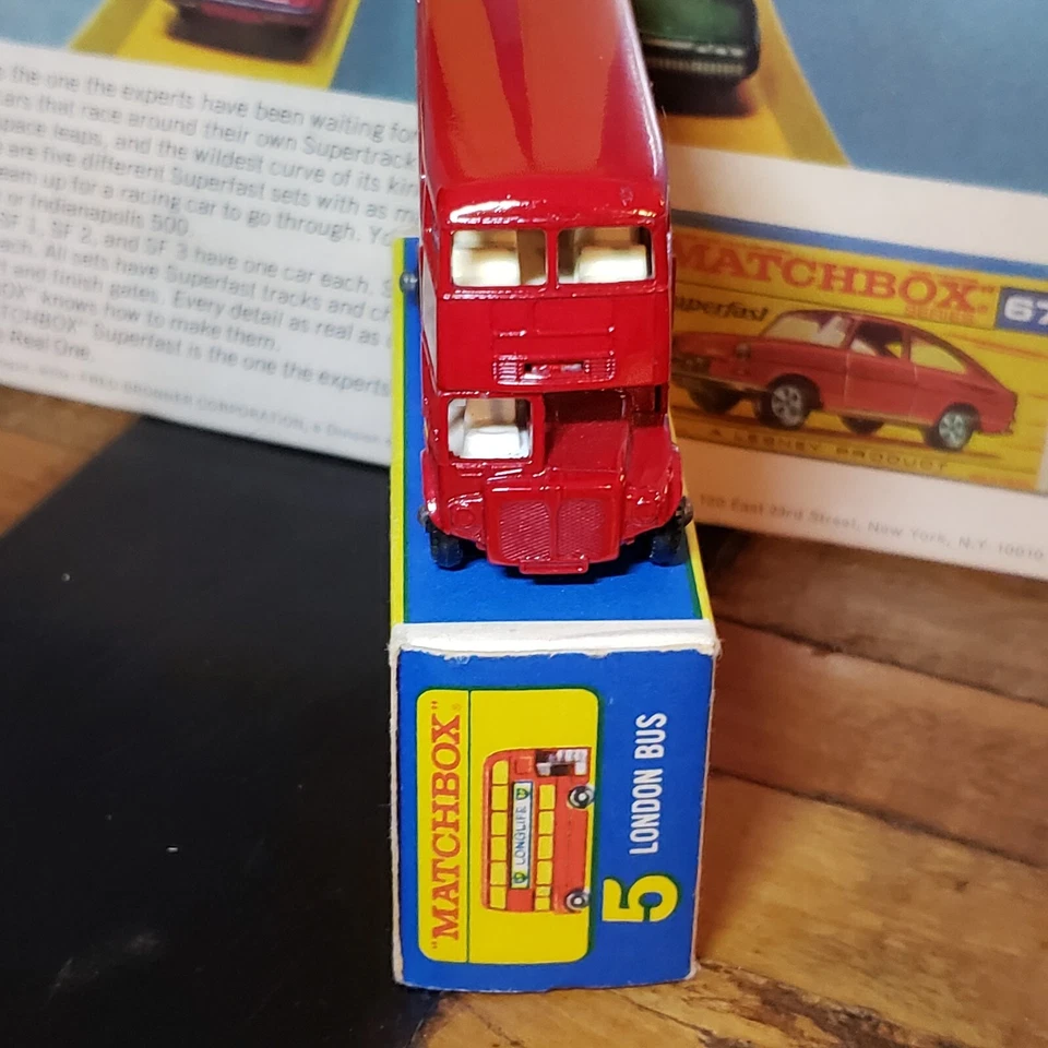 Autobús Matchboox LESNEY 5 D Londres "Visco-Estático" Como Nuevo con Caja Tipo E De Colección BPW + Foto 4 de 4