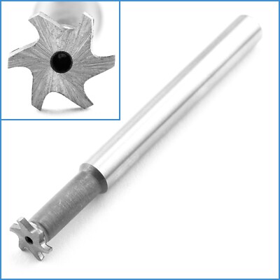 8mm x 1mm HSS 6 Flute T-Slot Milling Cutter Mill End Metalworking Drilling