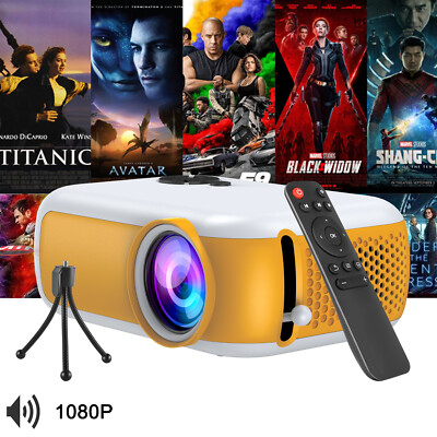 Mini Projector Portable LCD 1080P 3D-Ready HD Home Cinema Phone Projection XGODY