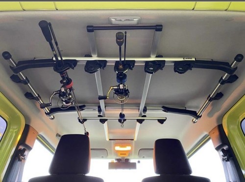 Support Cannes à Pêche CARMATE INNO DUAL 5 IF16, Alu Réglable, Pour Voiture, Neuf Japon