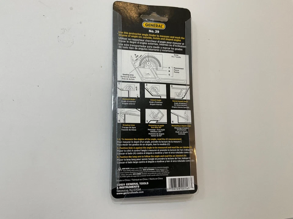 Brand new General protractor for finding angles inside, outside etc No. 29 - Image 2 of 4