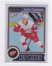 2014-15 O-Pee-Chee Platinum - White Ice #'d/199 - Teemu Pulkkinen #195 - Rookie
