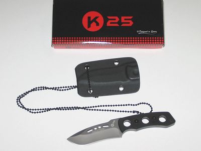 RUI K25 Neck Knife Messer 32178 mit Kydexscheide und Halskette - Neu/Ovp 