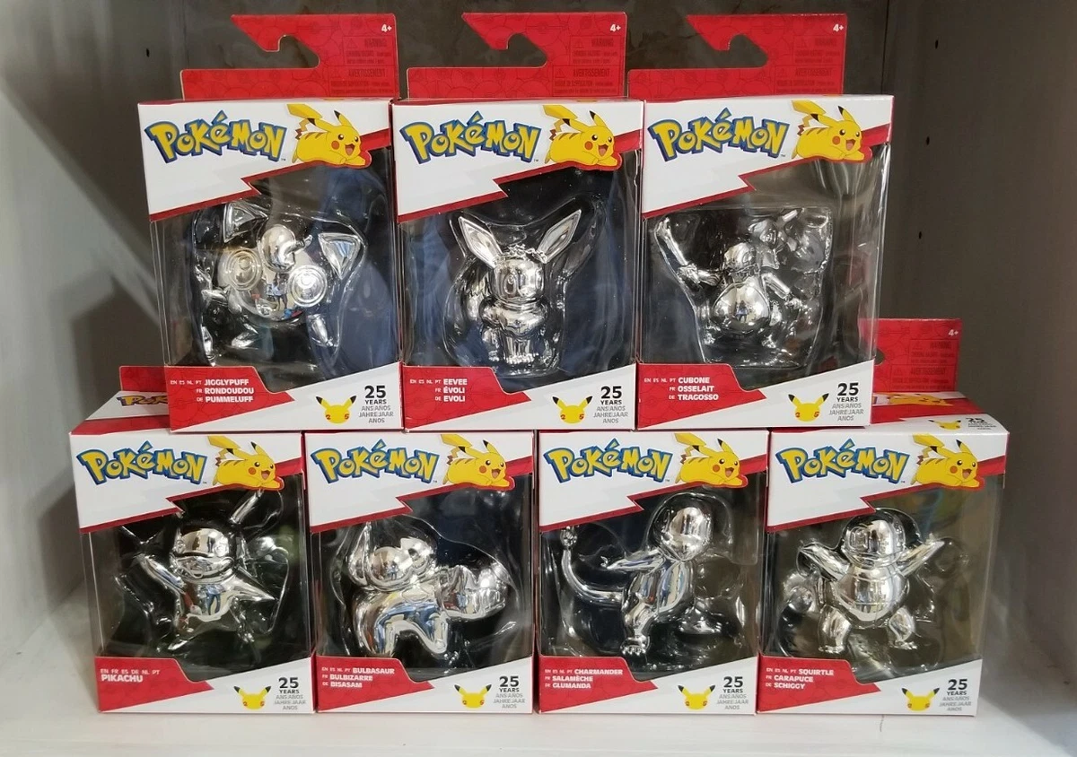 Pokémon 25th Celebration 3-inch Silver Pikachu #2 - Pokémon Figure -  Pokémon Fan Must Have Toy - Officially Licensed 25th Anniversary Pokémon  Product