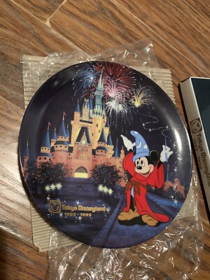 Tokyo Disneyland 1983-1993 Plate With Box - Mickey Mouse | eBay