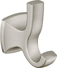 Moen YB5103BN Voss Collection Double Robe Hook in Brushed Nickel