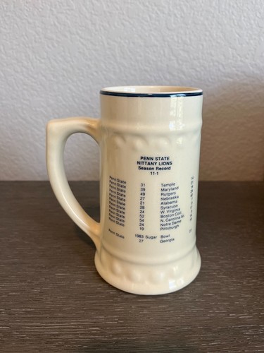 1982 National Champions Penn State Nittany Lions Football Mug w/ Schedule - Picture 2 of 6
