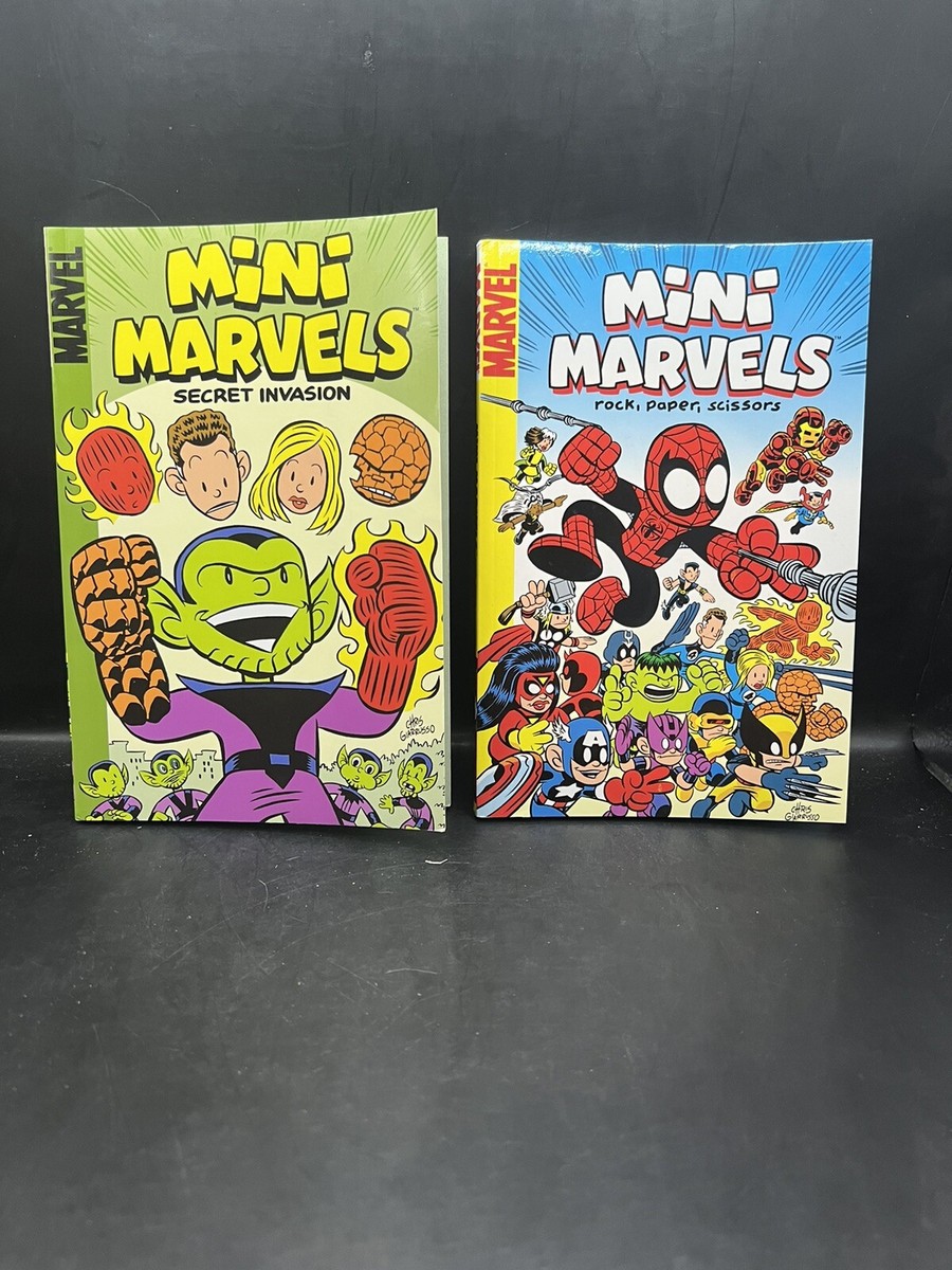 Mini Marvels Secret Invasion & Rock, Paper, Scissors- 2 Books