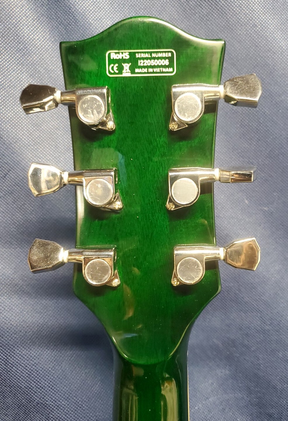 IYV ILS300 LP Electric Guitar RH Flamme Maple Top Transparent Emerald