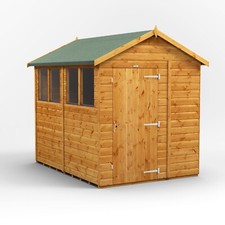 8x6 Power Apex Garden Shed + Base Kit | T&G | B GRADE | AVAILABLE NOW