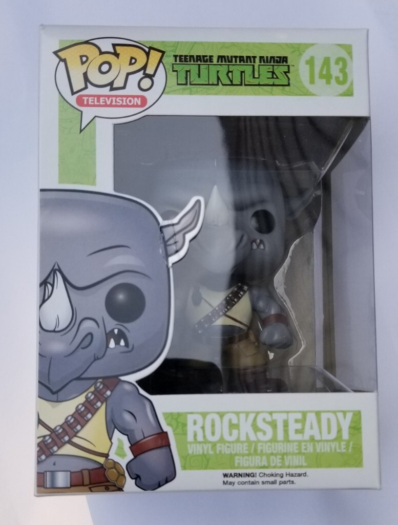 Funko Pop! Television Rocksteady # 143 Vaulted - Teenage Mutant Ninja Turtles