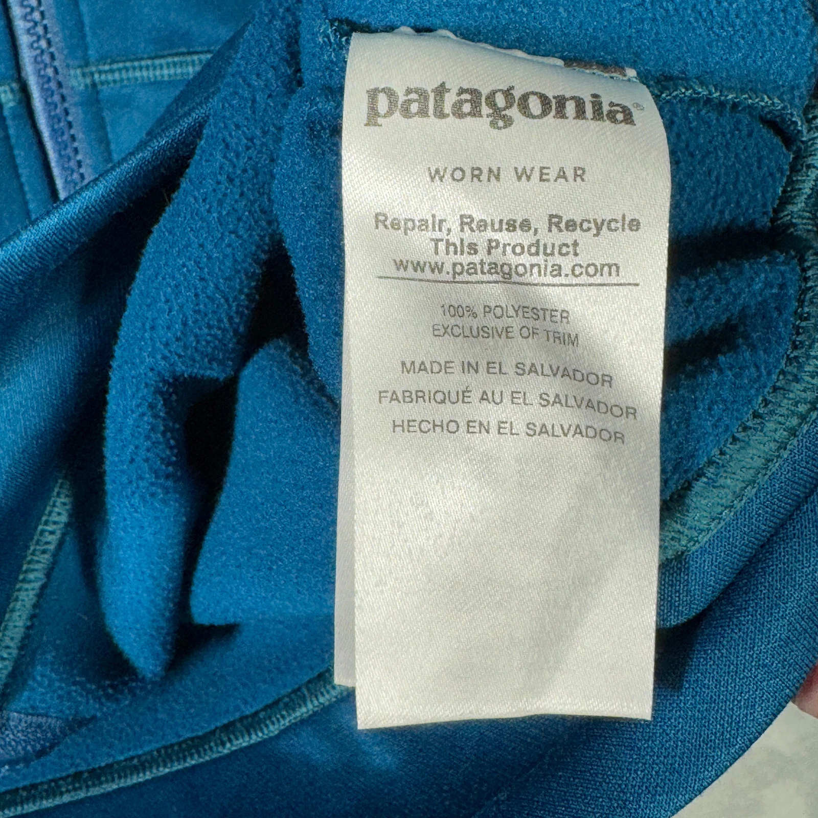 patagonia polycycle full zip flying fish jacket