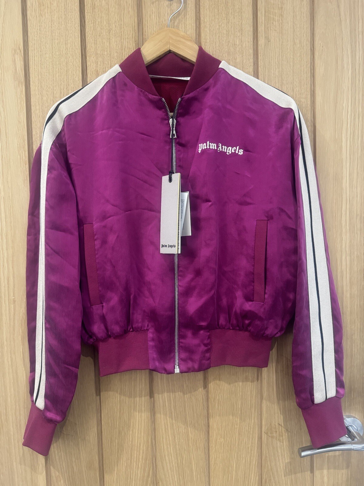 PALM ANGELS Track Bomber Jacket Size S Brand New GENUINE RRP £650 #R image 4