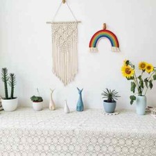 Butterfly design beige Macrame wall hanging: Bohemia Macrame Hand Woven HANDMADE