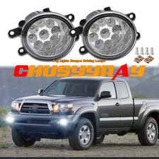 Dot 2pcs Clear Led Fog Lights Bumper Driving Lights For Toyota Tacoma 2012-2015