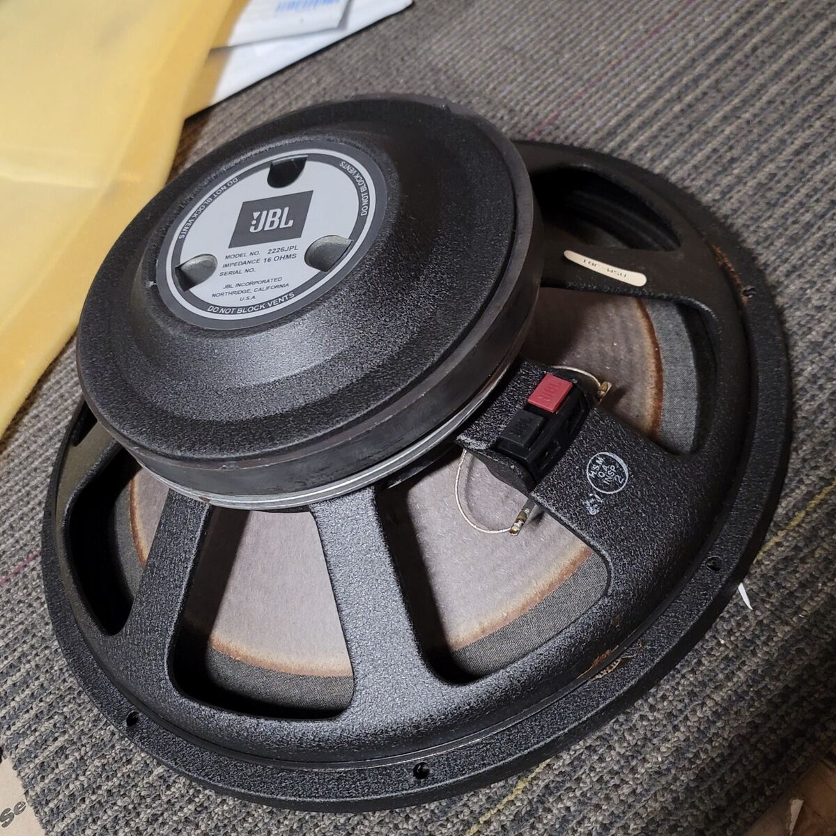 JBL 2226J JPL 15 JBL 2226J JPL 15