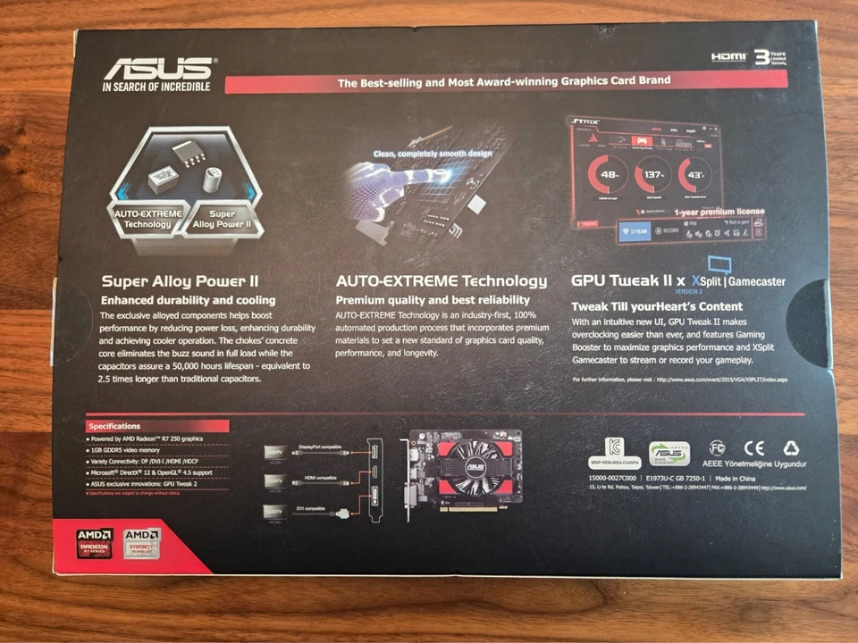 Asus Radeon R7 250 1GB Graphics Card - Image 2 of 4