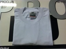 12 NEW PROCLUB HEAVY WEIGHT T-SHIRT WHITE PLAIN PRO CLUB BLANK S-3XLT 12PC
