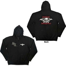 Avenged Sevenfold Unisex Zipped Hoodie: Dead Head (Back Print) (Small)