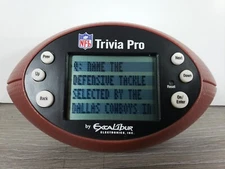 NFL Trivia Pro Electronic Handheld Game MODEL #330 Excalibur Electronics TESTED