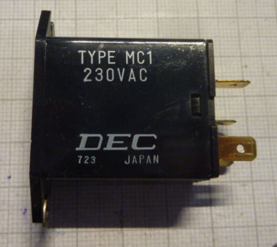 DEC Japan Allzweckrelais TYPE MC1 230VAC Relais aus Bauknecht MCI2819 Mikrowelle