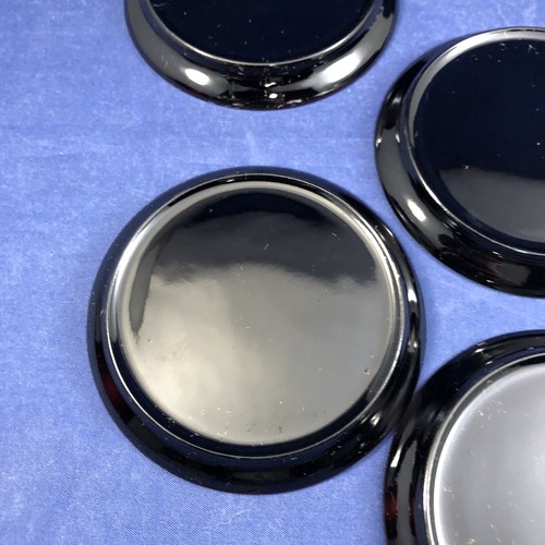 Japanese Lacquerware Mini Dish Set 6 3 in. Plates in Canister Soy Sauce Dishes - Picture 8 of 19