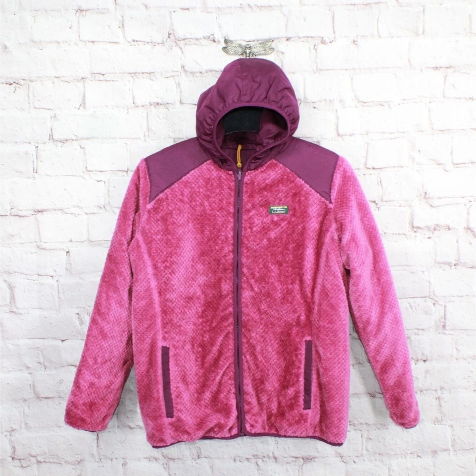 **Chaqueta reversible LL Bean Mountain Bound aislada ciruela uva magenta para niñas Foto 2 de 4