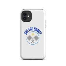 Pickleball  Phone Case Are You Game? Tough  Case for iPhone® Models 11 - 15