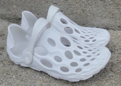 Merrell Hydro Moc Water Shoe Women's 8  White Croc Runner Foam Wave Tried On 