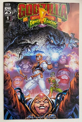 GODZILLA vs MIGHTY MORPHIN POWER RANGERS II #1 Cullen Bunn IDW 2024 NM 1st pr