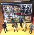 1983 Star Wars - VINYL ACTION FIGURE CASE - with Original Trays & seven figures!