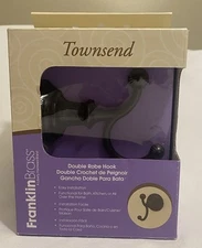 Franklin Brass Townsend Double Robe Hook Bronze #63686 NIB