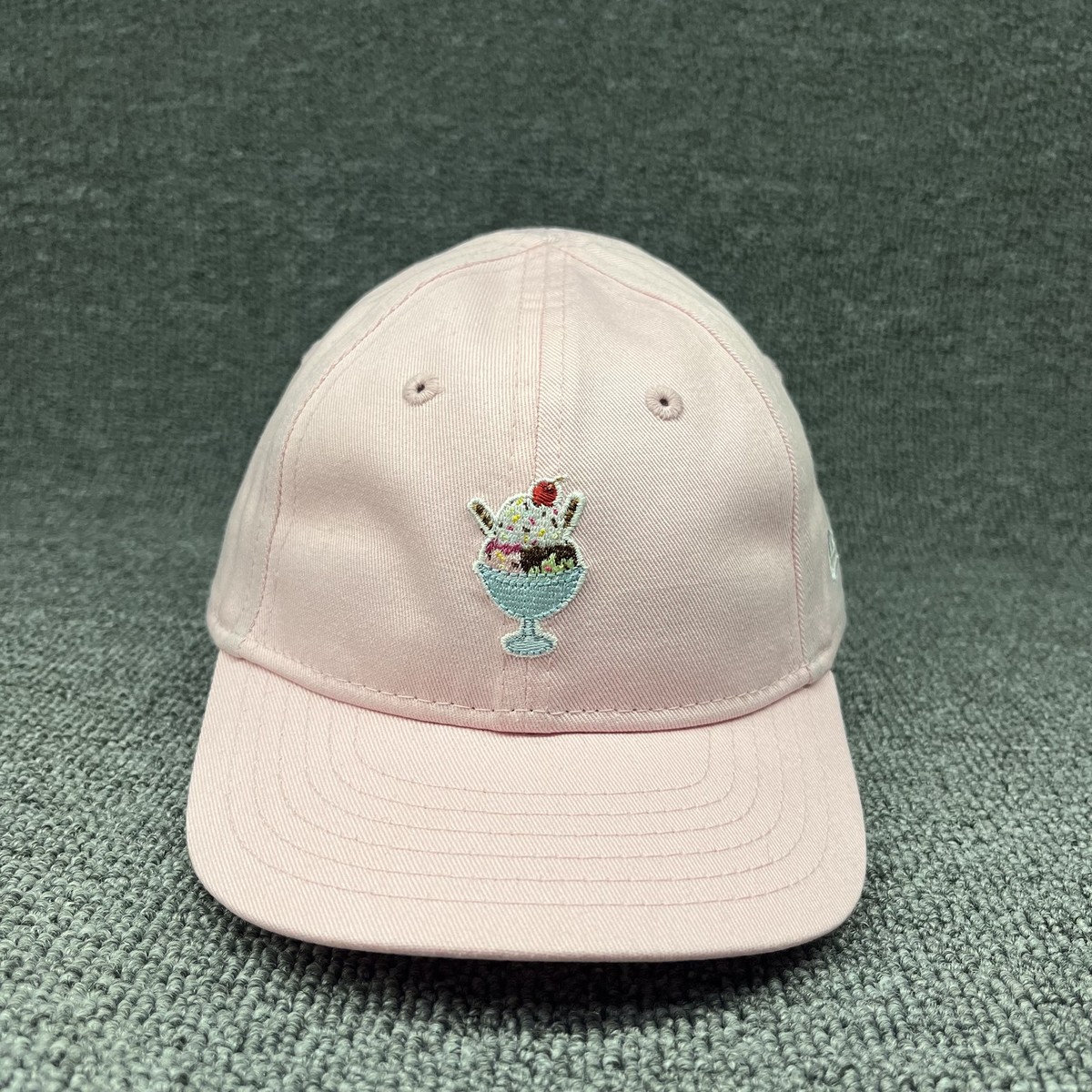 New Era 9FORTY Youth Pink Ice Cream Sundae Embroidered Elastic Back Cap