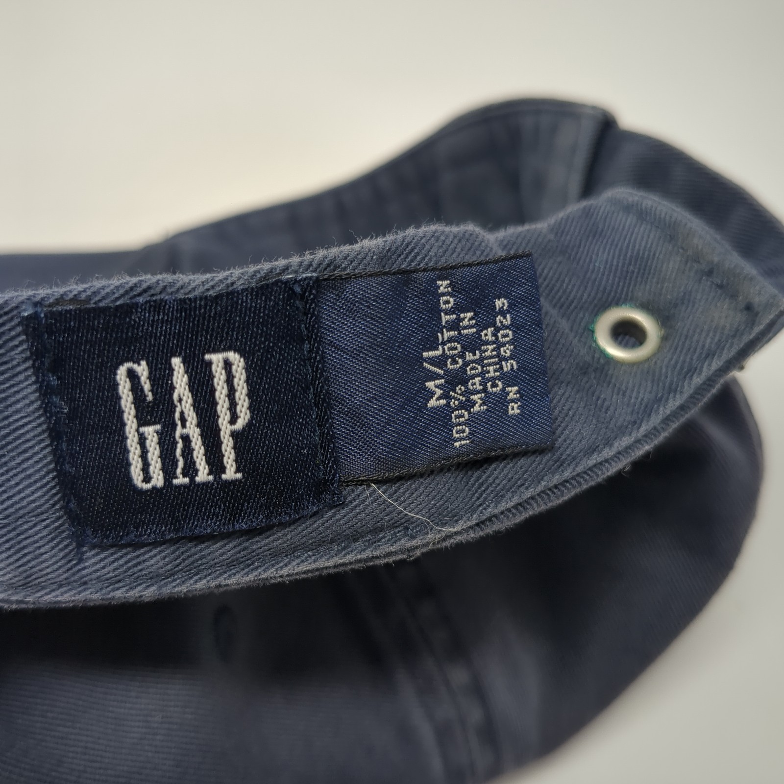 Gap Slideback Baseball Cap Blue Large Adjustable … - image 9
