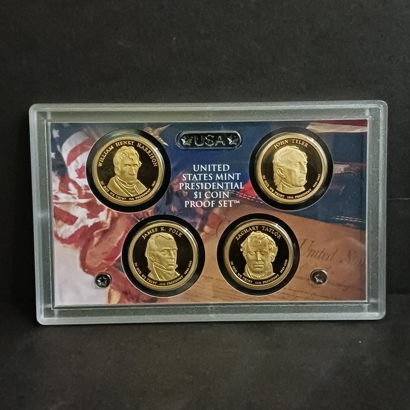 2009-S Presidential Dollar Gem Proof Set 4 Coins In Mint Case No Box or COA